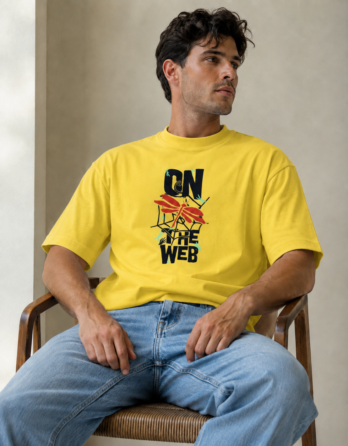 Vastrio On The Web Graphic T-Shirt | Unisex Cotton Regular Fit