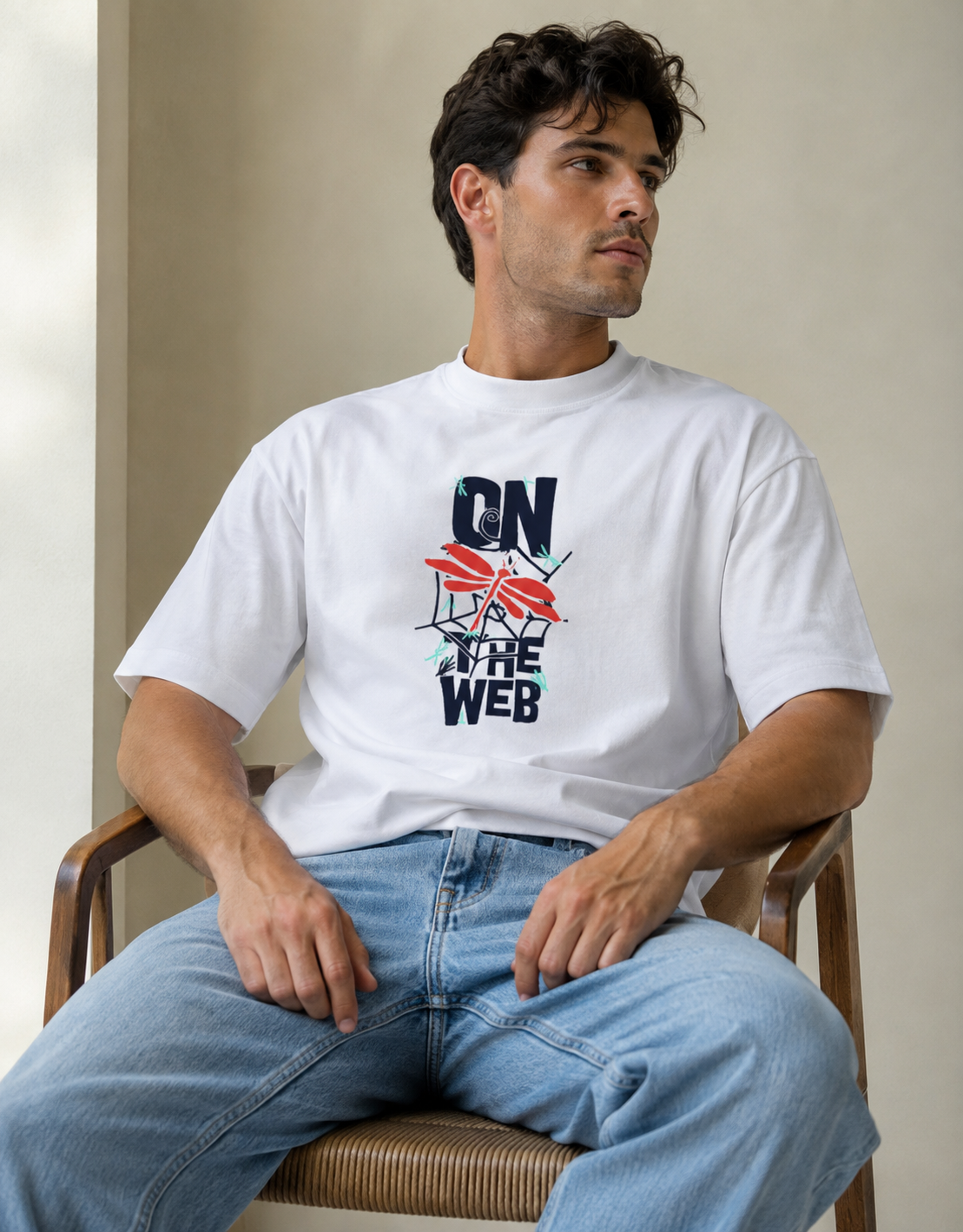 Vastrio On The Web Graphic T-Shirt | Unisex Cotton Regular Fit