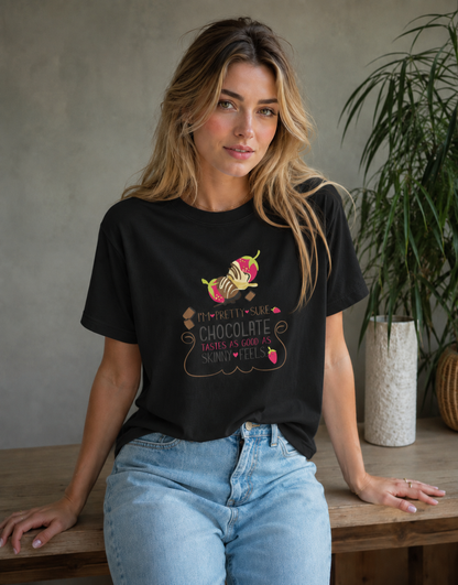 Vastrio Chocolate Quote Graphic T-Shirt | Unisex Cotton Regular Fit