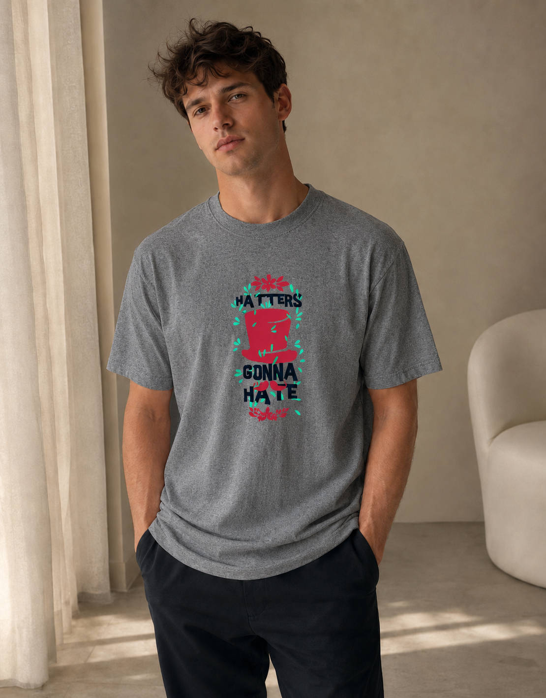 Vastrio Haters Gonna Have It Graphic T-Shirt | Unisex Cotton Regular Fit