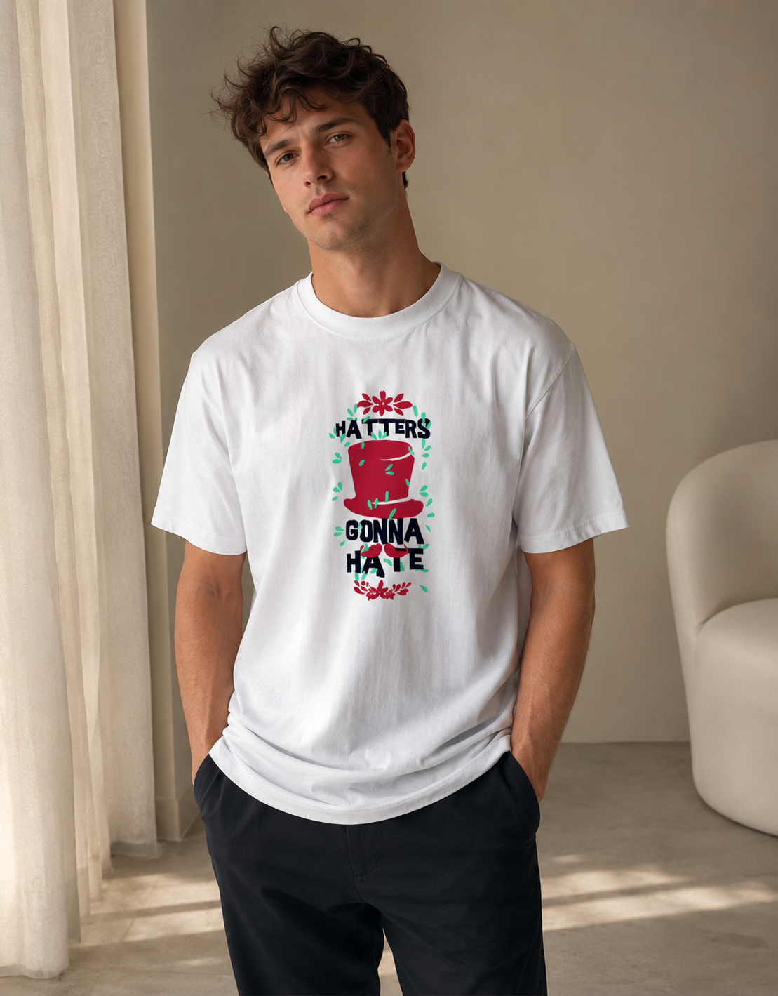 Vastrio Haters Gonna Have It Graphic T-Shirt | Unisex Cotton Regular Fit