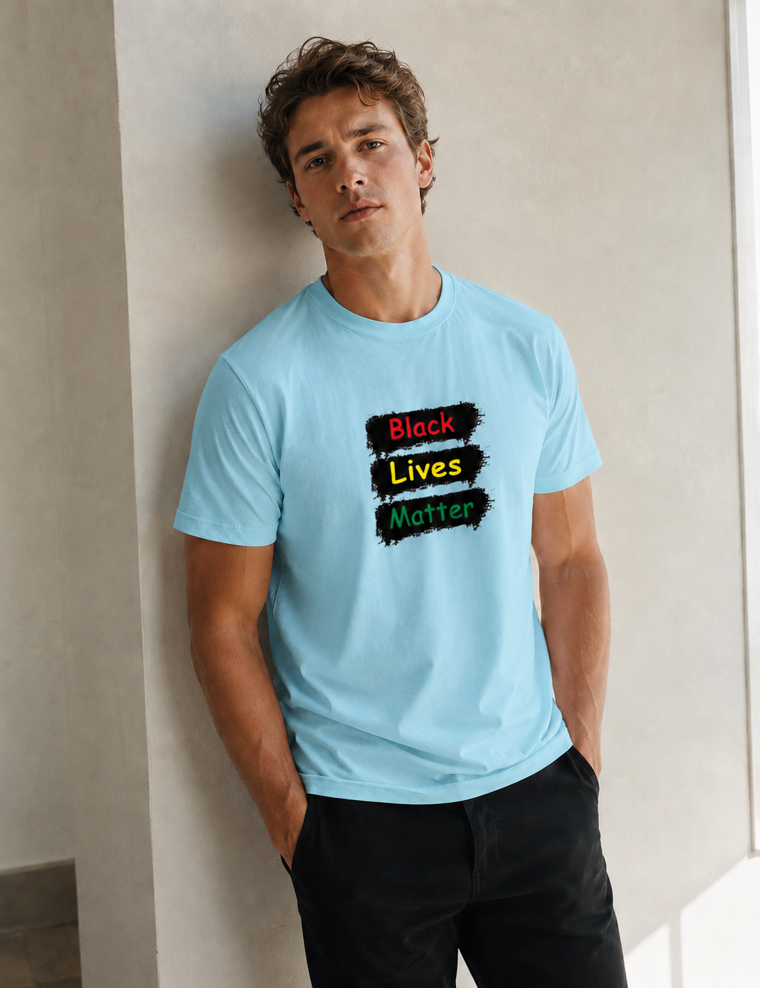 Vastrio Unisex Black Lives Matter Graphic Printed T-Shirt for Men & Women | Cotton Casual T-Shirt | Statement & Streetwear Tee
