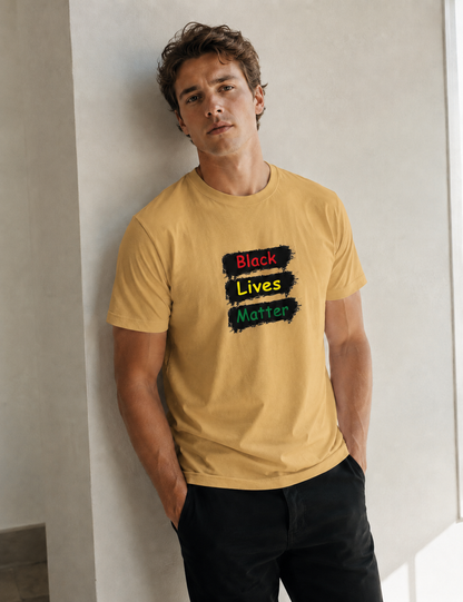 Vastrio Unisex Black Lives Matter Graphic Printed T-Shirt for Men & Women | Cotton Casual T-Shirt | Statement & Streetwear Tee