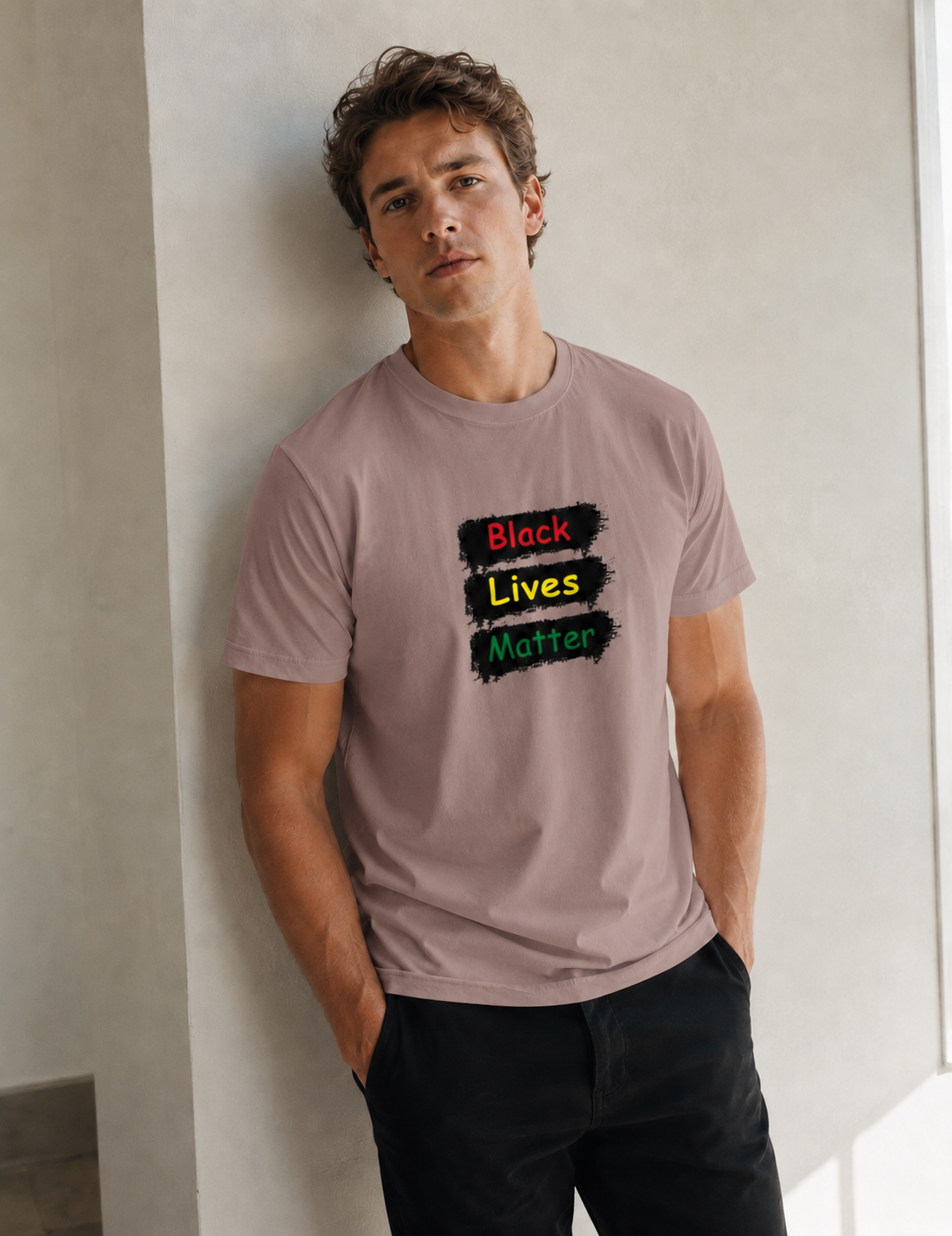 Vastrio Unisex Black Lives Matter Graphic Printed T-Shirt for Men & Women | Cotton Casual T-Shirt | Statement & Streetwear Tee