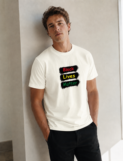 Vastrio Unisex Black Lives Matter Graphic Printed T-Shirt for Men & Women | Cotton Casual T-Shirt | Statement & Streetwear Tee