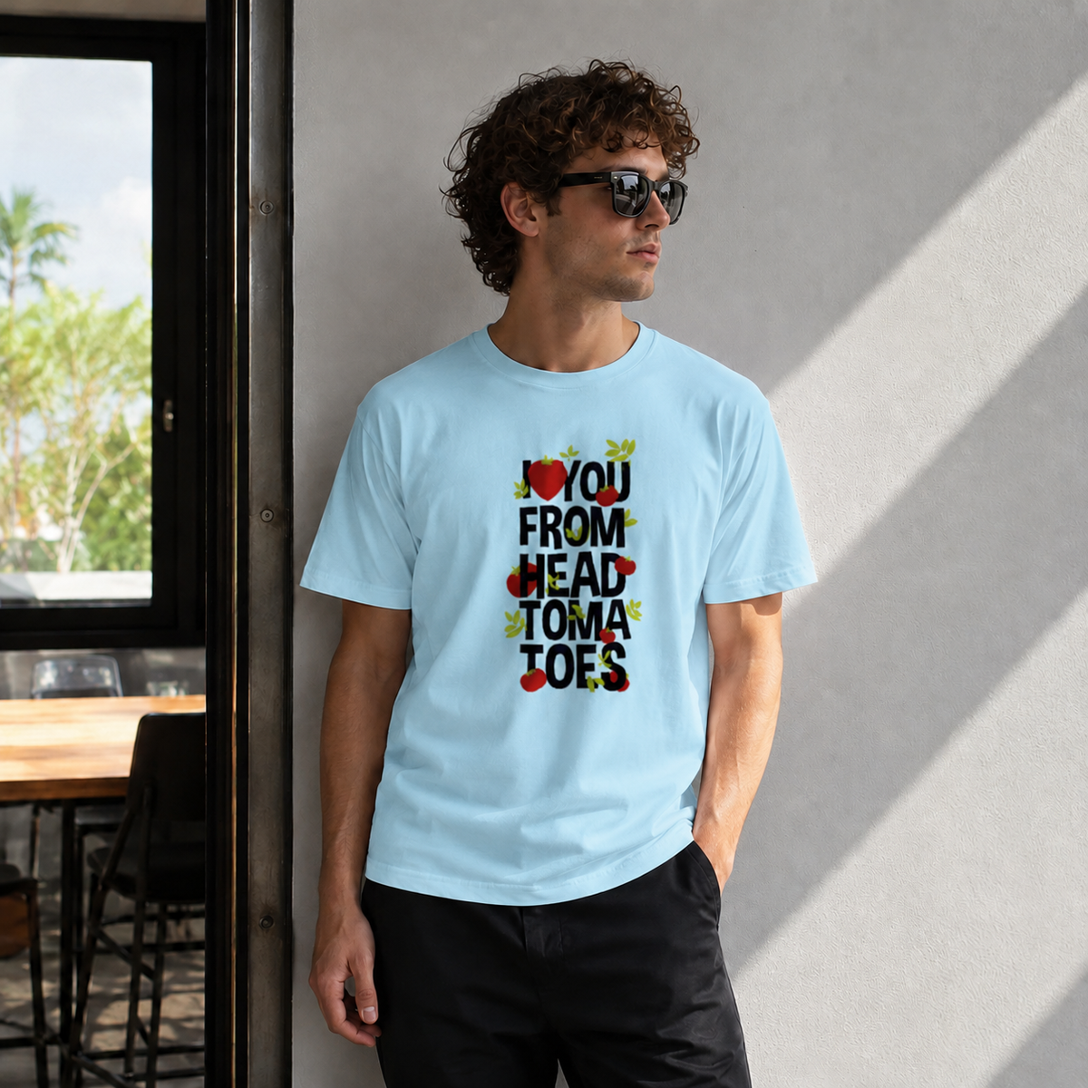 Vastrio I Love You From Head To Toes Graphic T-Shirt | Unisex Cotton Regular Fit