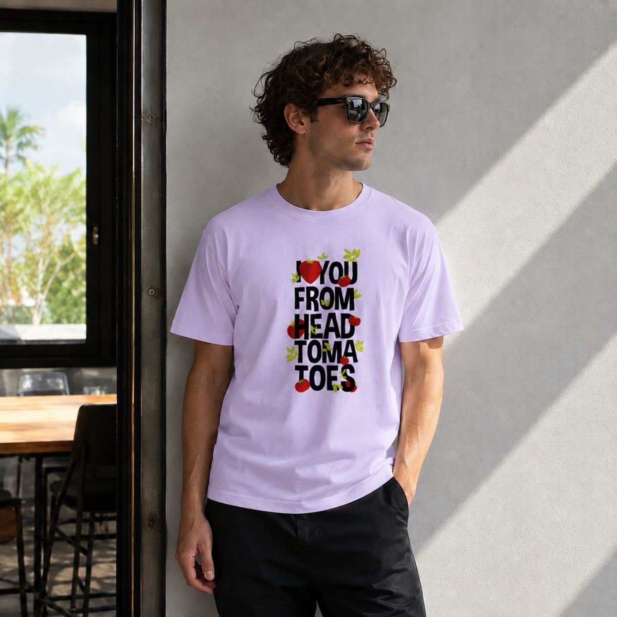 Vastrio I Love You From Head To Toes Graphic T-Shirt | Unisex Cotton Regular Fit