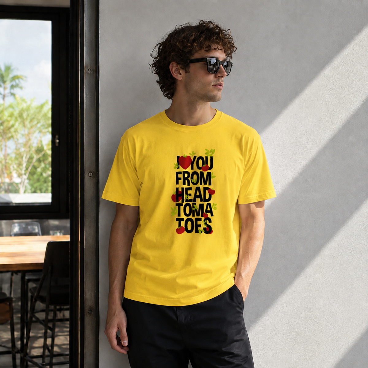 Vastrio I Love You From Head To Toes Graphic T-Shirt | Unisex Cotton Regular Fit
