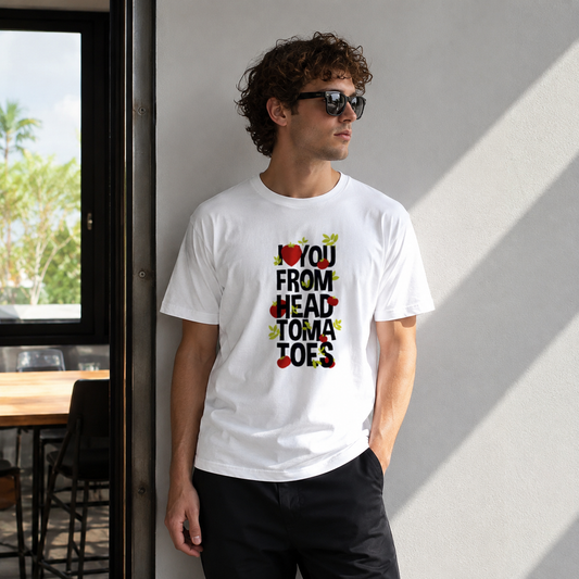 Vastrio I Love You From Head To Toes Graphic T-Shirt | Unisex Cotton Regular Fit