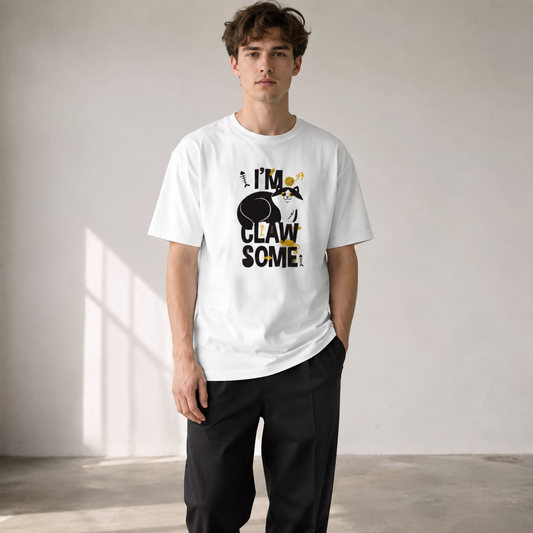 Vastrio I'm Claw Some Cat Graphic T-Shirt | Unisex Cotton Regular Fit