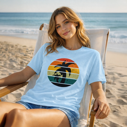 Vastrio Unisex Tropical Palm Tree Graphic Printed T-Shirt for Men & Women, Summer Beach Vacation Casual Cotton Tee