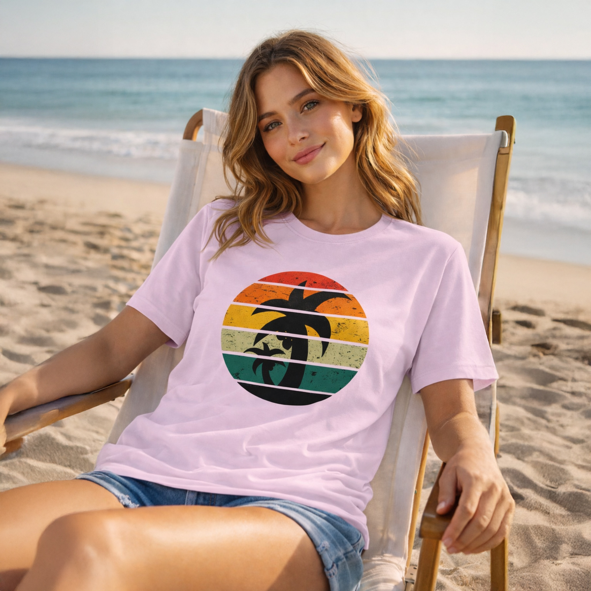 Vastrio Unisex Tropical Palm Tree Graphic Printed T-Shirt for Men & Women, Summer Beach Vacation Casual Cotton Tee