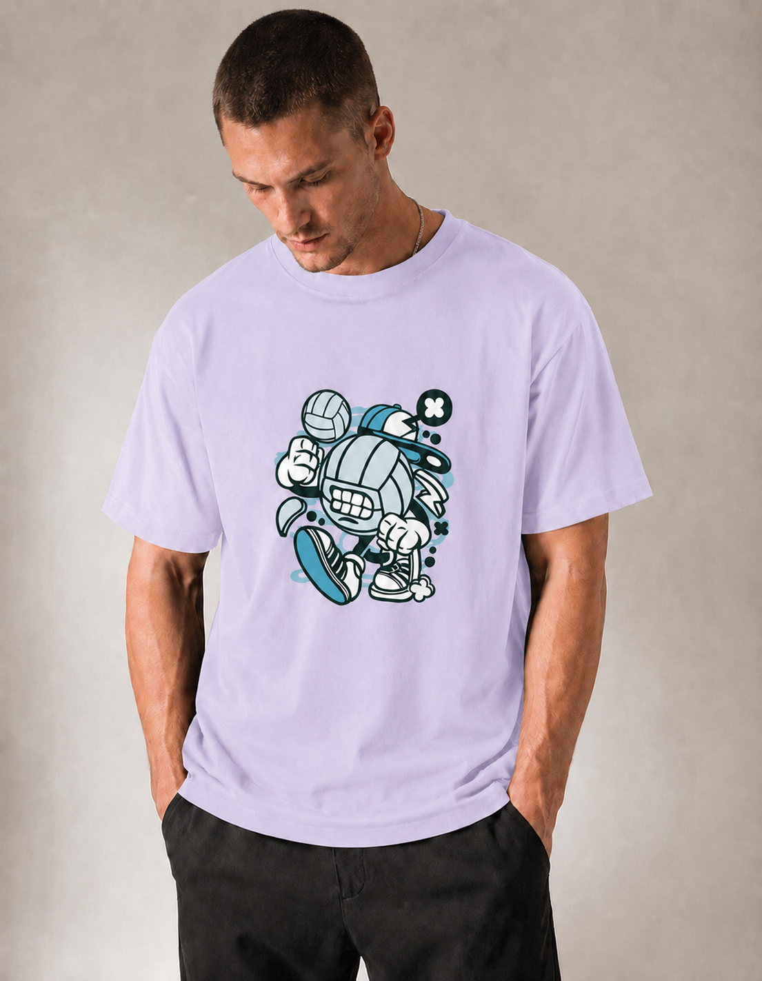 Vastrio Unisex Cartoon Graphic Printed T-Shirt | Cute Character Casual Tee for Men & Women | Stylish Streetwear T-Shirt