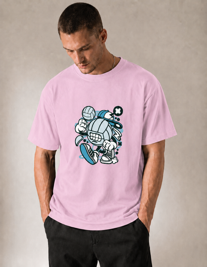 Vastrio Unisex Cartoon Graphic Printed T-Shirt | Cute Character Casual Tee for Men & Women | Stylish Streetwear T-Shirt