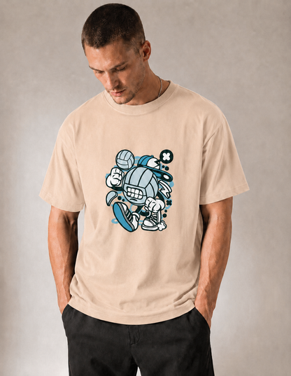 Vastrio Unisex Cartoon Graphic Printed T-Shirt | Cute Character Casual Tee for Men & Women | Stylish Streetwear T-Shirt