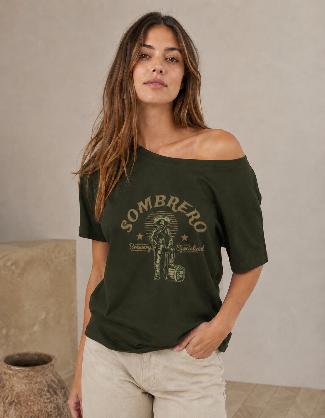 Vastrio Unisex Vintage Cowboy Graphic Printed T-Shirt, Regular Fit Crew Neck Casual Wear Pure Cotton T-Shirt for Men & Women