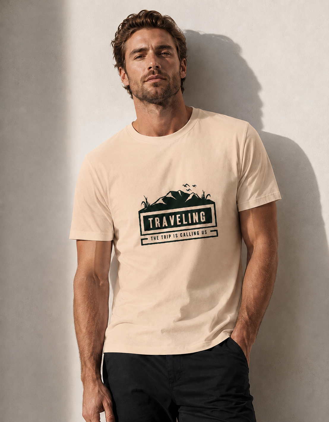 Vastrio Unisex Traveling Graphic T-Shirt for Men & Women, Adventure Trip Printed Cotton T-Shirt, Travel Vacation Casual Wear