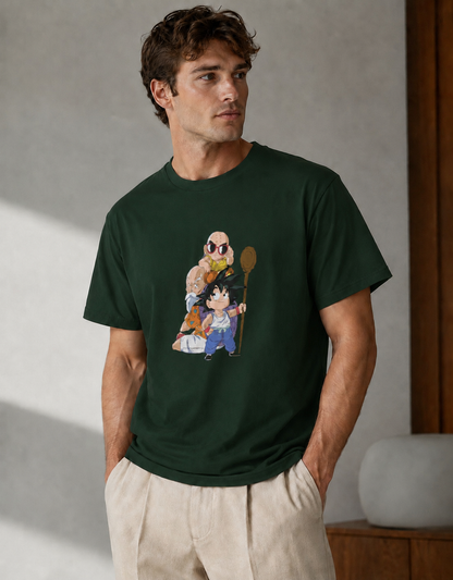 Vastrio Unisex Goku Dragon Ball Z Anime T-Shirt | Kid Goku Graphic Printed T-Shirt | Classic Anime Streetwear Tee