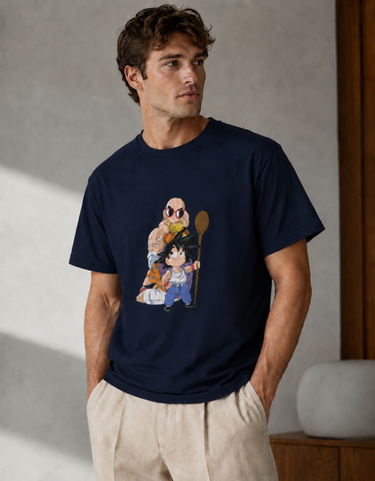 Vastrio Unisex Goku Dragon Ball Z Anime T-Shirt | Kid Goku Graphic Printed T-Shirt | Classic Anime Streetwear Tee