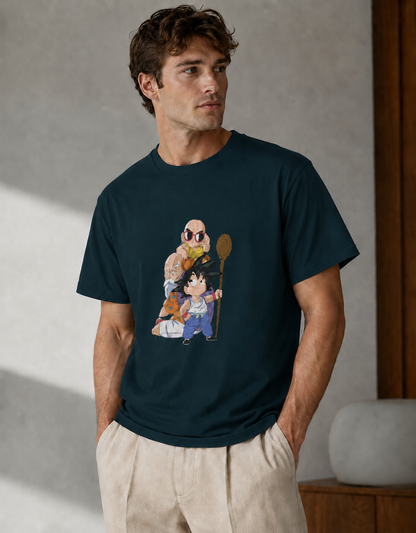 Vastrio Unisex Goku Dragon Ball Z Anime T-Shirt | Kid Goku Graphic Printed T-Shirt | Classic Anime Streetwear Tee