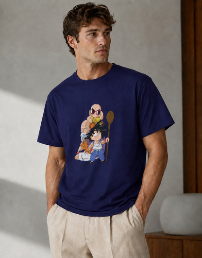 Vastrio Unisex Goku Dragon Ball Z Anime T-Shirt | Kid Goku Graphic Printed T-Shirt | Classic Anime Streetwear Tee