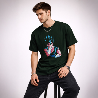 Vastrio Unisex Vegito Anime T-Shirt | 100% Pure Cotton Dragon Ball Super Graphic Printed Round Neck Half Sleeve T-Shirt for Men & Women