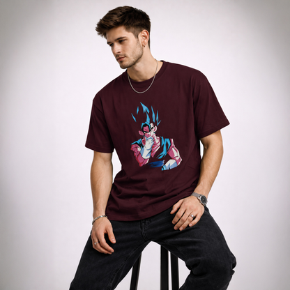 Vastrio Unisex Vegito Anime T-Shirt | 100% Pure Cotton Dragon Ball Super Graphic Printed Round Neck Half Sleeve T-Shirt for Men & Women