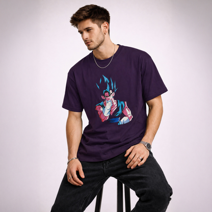 Vastrio Unisex Vegito Anime T-Shirt | 100% Pure Cotton Dragon Ball Super Graphic Printed Round Neck Half Sleeve T-Shirt for Men & Women