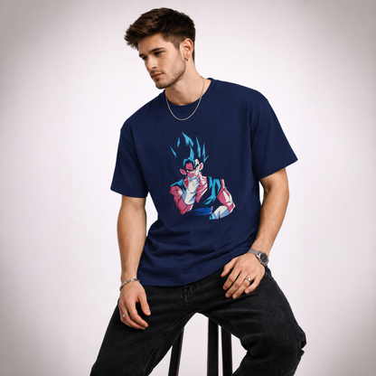 Vastrio Unisex Vegito Anime T-Shirt | 100% Pure Cotton Dragon Ball Super Graphic Printed Round Neck Half Sleeve T-Shirt for Men & Women