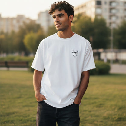 Vastrio Minimal Spider Emblem Graphic T-Shirt | Unisex Cotton Tee
