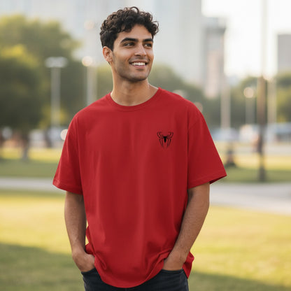 Vastrio Minimal Spider Emblem Graphic T-Shirt | Unisex Cotton Tee