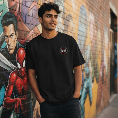 Vastrio Spider Mask Emblem Graphic T-Shirt | Unisex Cotton Tee