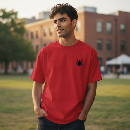 Vastrio Minimal Spider Icon Graphic T-Shirt | Unisex Cotton Tee