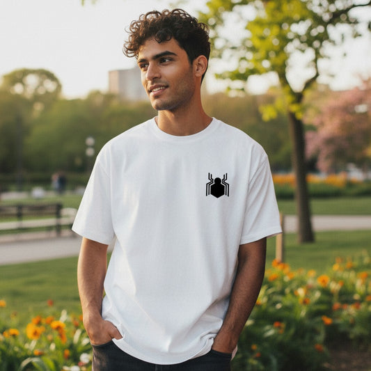 Vastrio Minimal Spider Icon Graphic T-Shirt | Unisex Cotton Tee