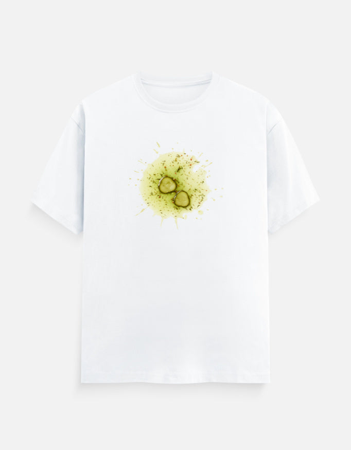 Unisex Classic Crew TShirt Versatile All-Season Casual Shirt featuring a bold graphic design on a white background.