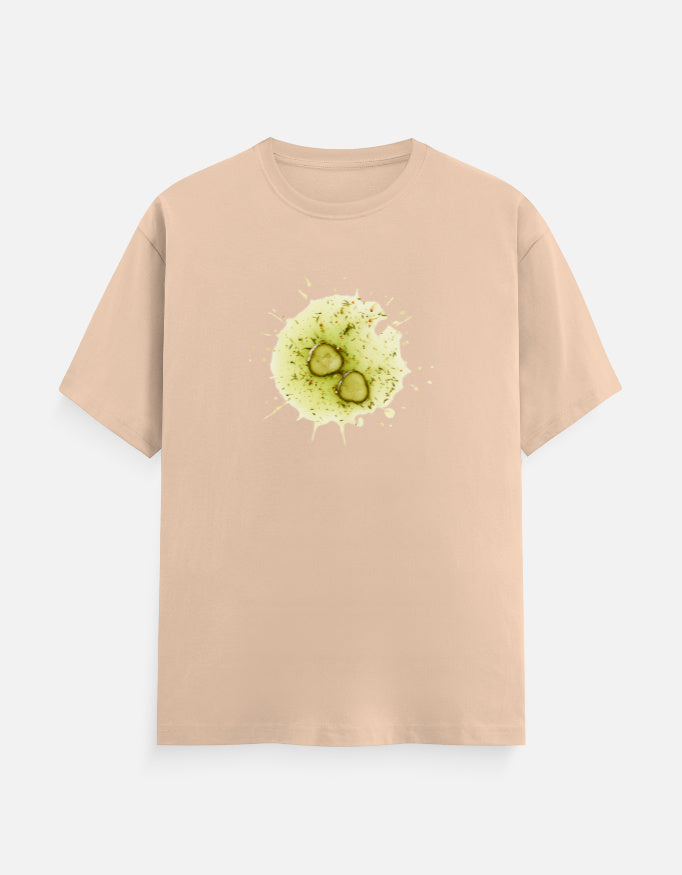 Unisex Classic Crew TShirt Versatile All-Season Casual Shirt with unique green graphic design.